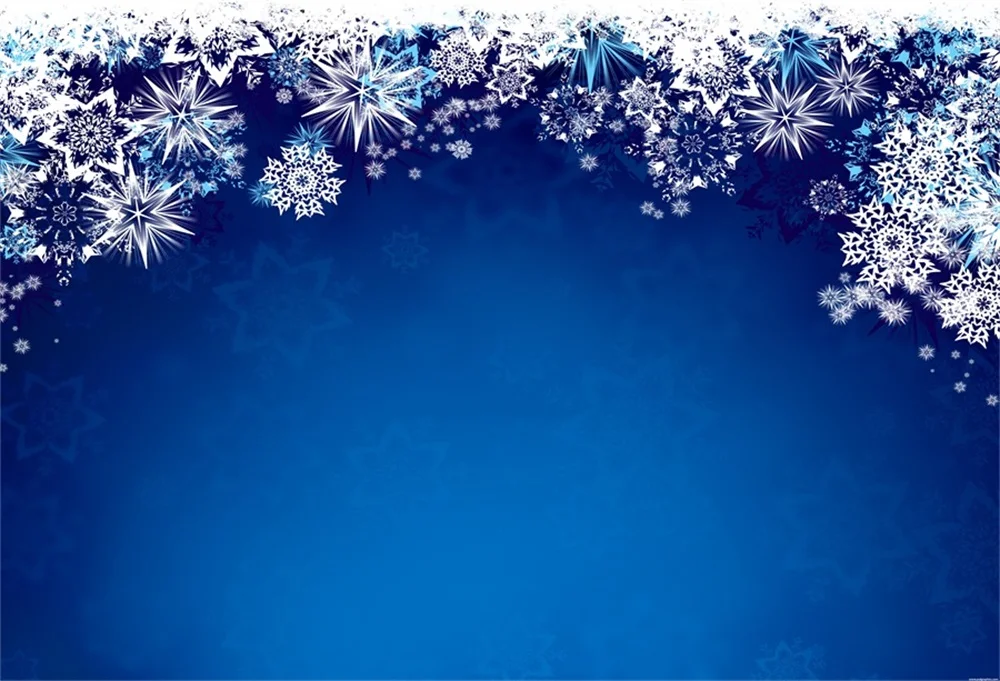 

Laeacco Snowflake Gradient Blue Pattern Baby Child Portrait Photo Backgrounds Customized Photographic Backdrops For Photo Studio