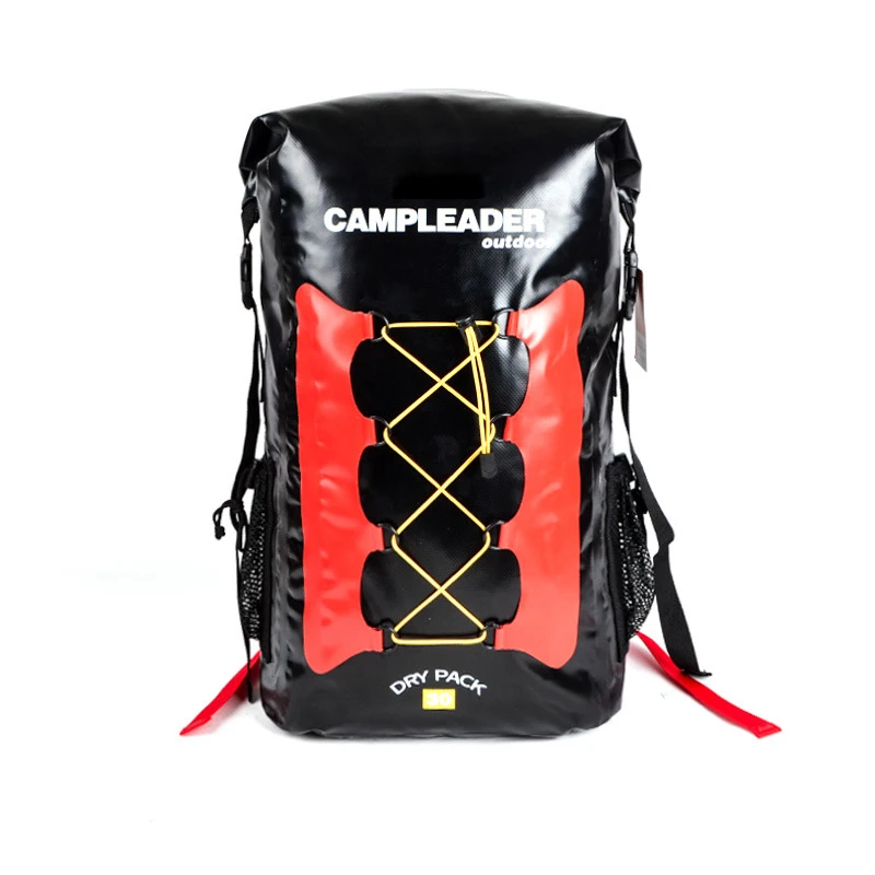 30л водонепроницаемая сумка рюкзак ПВХ(platon) супер водонепроницаемая сумка сухая сумка для плавания речная Треккинговая Сумка Кемпинг на открытом воздухе - Цвет: Черный цвет
