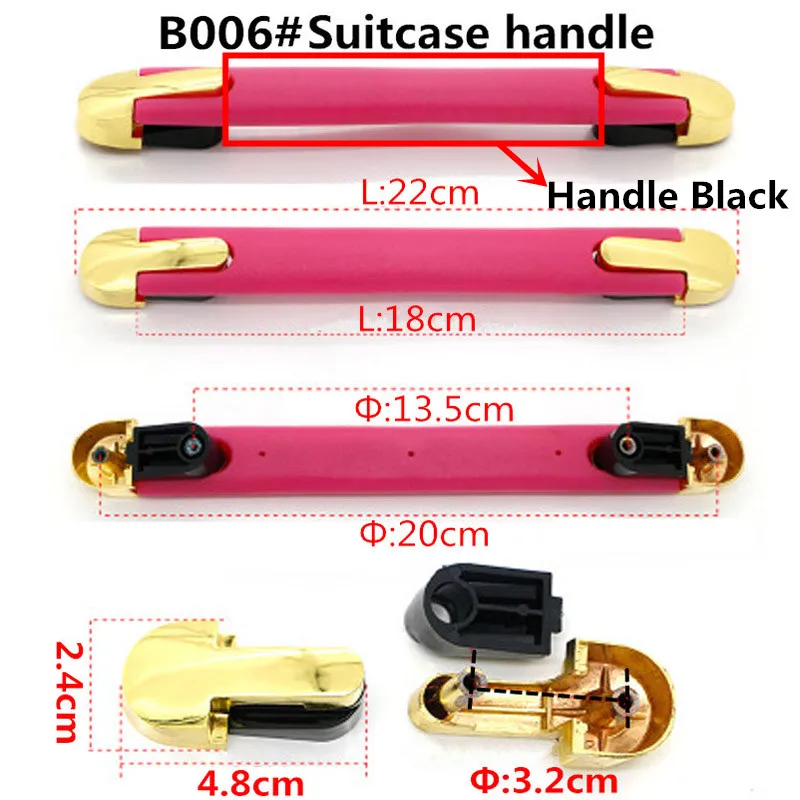 Replacement Telescopic luggage parts handle trolley case suitcase