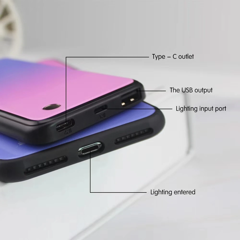  ZKFYS 5000mAh Wireless Magnetic Fast Charger For Samsung Galaxy Note 9 Portable Power Bank Case For