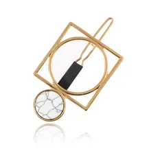 Заколки для волос для Для женщин Размеры двойной Круглый квадратный мозаика Бирюзовый шпилька Головные уборы G0508