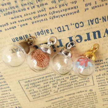

50set/lot--diy 4x18mm round shape clear glass wishing bottle & end top connector for jewelry materials--- need glue