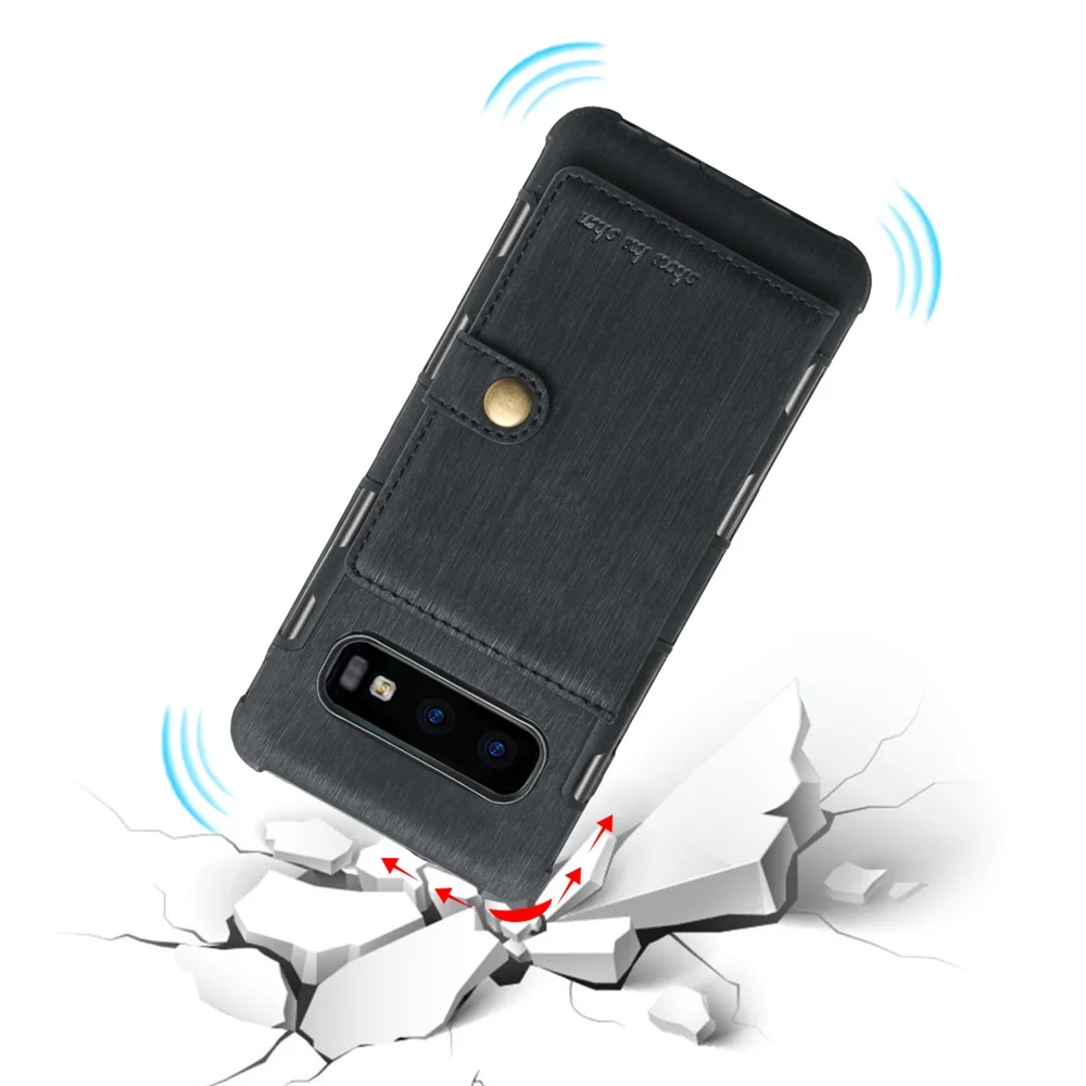 Роскошный тонкий Чехол-бумажник из искусственной кожи для samsung Galaxy S8, S9, S10 Plus, S10, 5G Lite, Note 8, 9, слот для карт, подставка, задняя крышка для телефона