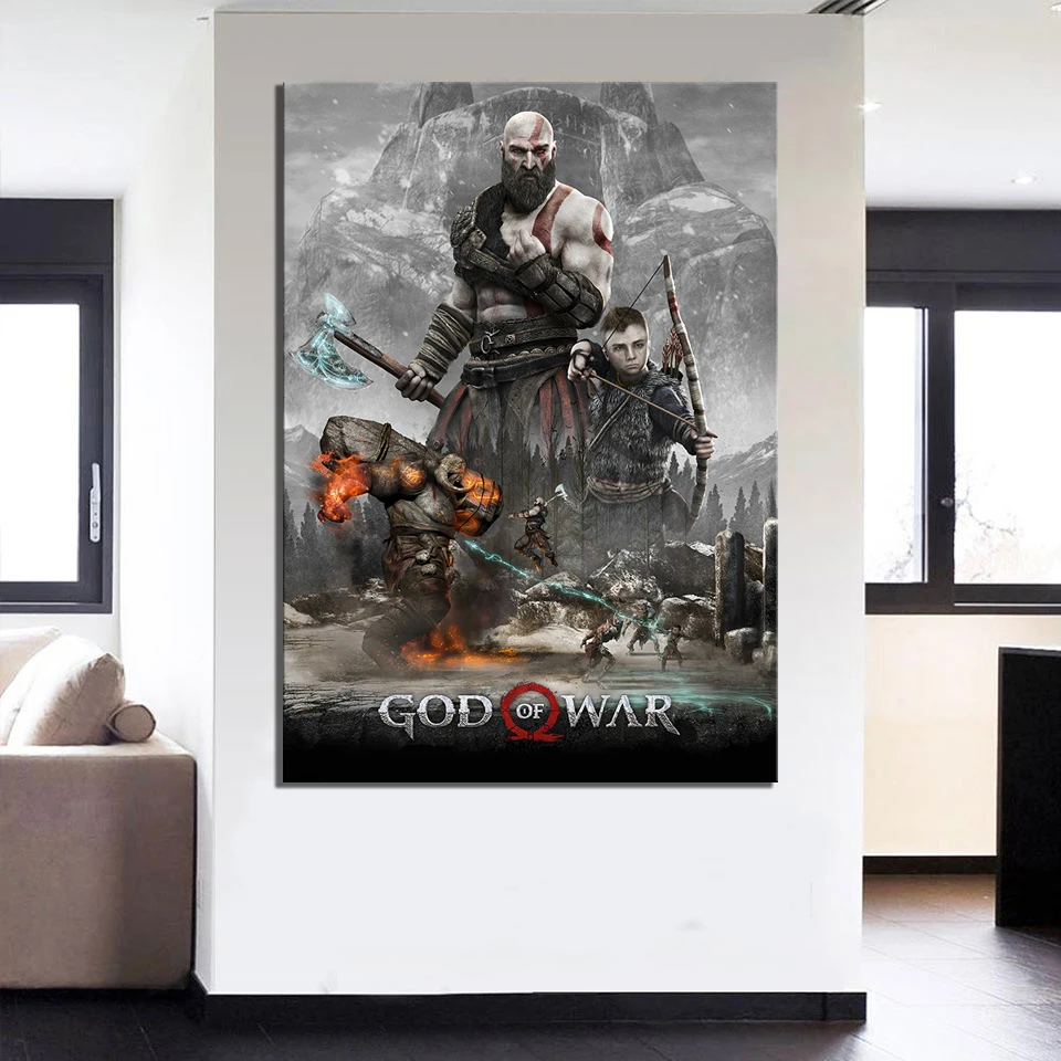 74798 Kratos God of War 4 New Game Wall Print POSTER AU 