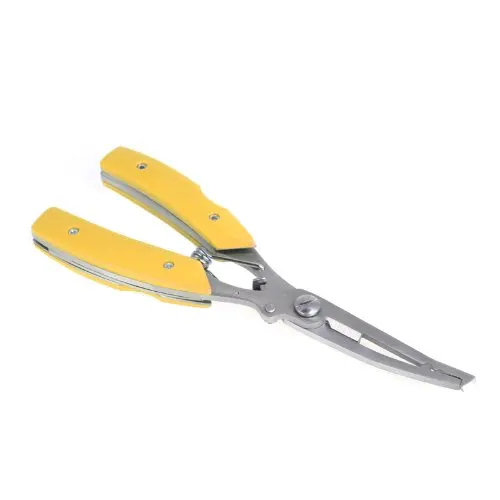 

8 Pack 6.3" Stainless Steel Versatile Fishing Plier Scissors Knives Line Cutter Hook Remove Tool (Yellow)