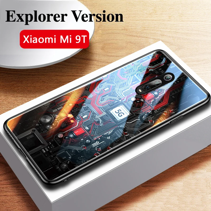 

GFAITH For Xiaomi Mi 9T Case Tempered Glass Explorer Disassemble Design Full For Mi9T Pro Mi 9SE Cover Case Redmi Note 8 K20 A3