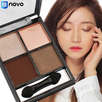 

Eye Shadow Palette Pigment 4 Colors Eye Shadow Powder Metallic Shimmer Warm Earthy Color Makeup Eyeshadow Palette