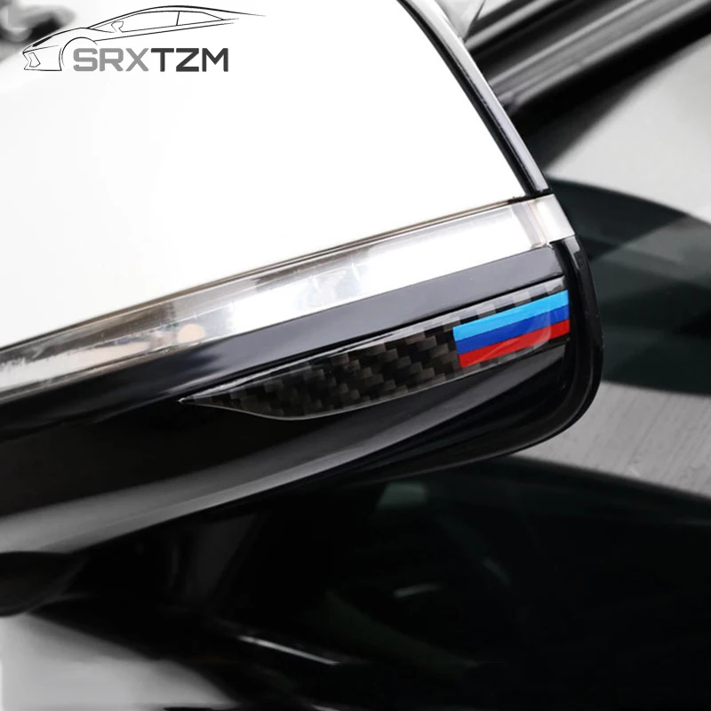 SRXTZM наклейка на зеркало заднего вида из углеродного волокна декоративная