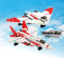 Кэндис Го пластиковый игрушечный кубик модель здания игры город J-10 самолет ariplane патруль самолет может измениться на два стиль подарок на