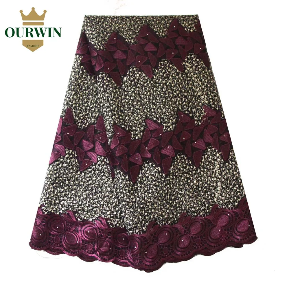 Purple lace fabric 