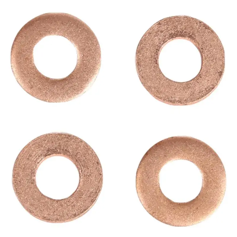 

4pcs Injector Copper Washer Spacer Seal 1.6HDI O-Ring for Peugeot OE 198173