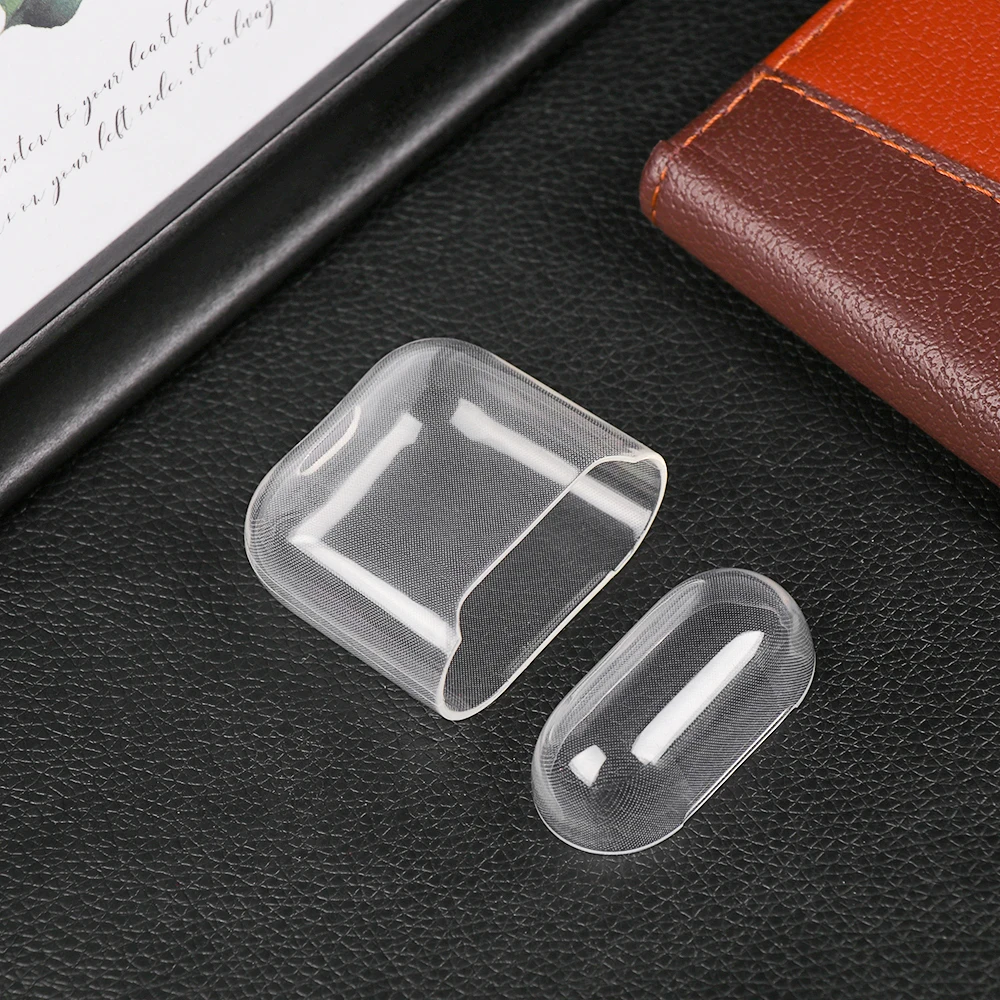 Ультра тонкий силиконовый чехол ТПУ прозрачный чехол для хранения Защитный чехол беспроводной Bluetooth чехол для гарнитуры для Airpods