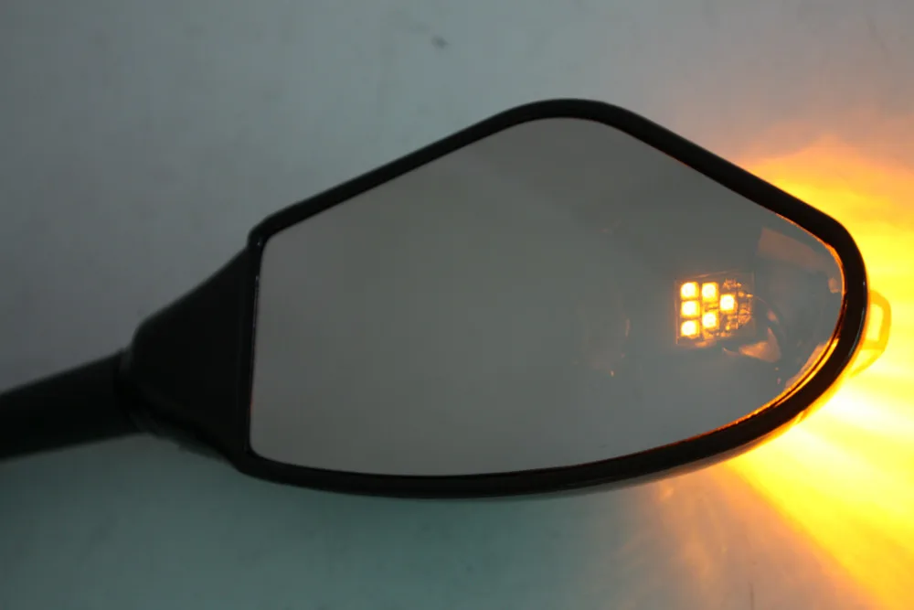 For Motorcycle Honda CBR 600 F4 900 929 954 CBR1000 Turn Signal Yellow LED lights Mirrors