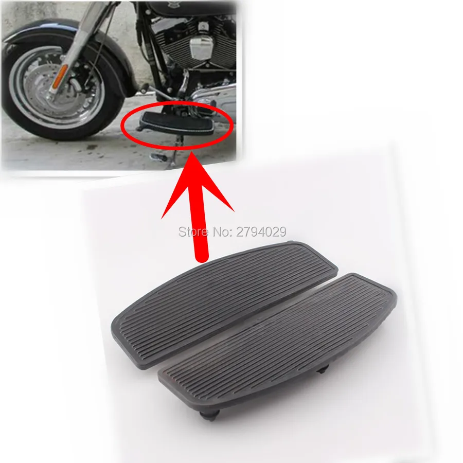 

Front Rubber Rider Insert Footboards Foot peg Footrest Pad for Harley Touring Models etc.Free Shipping