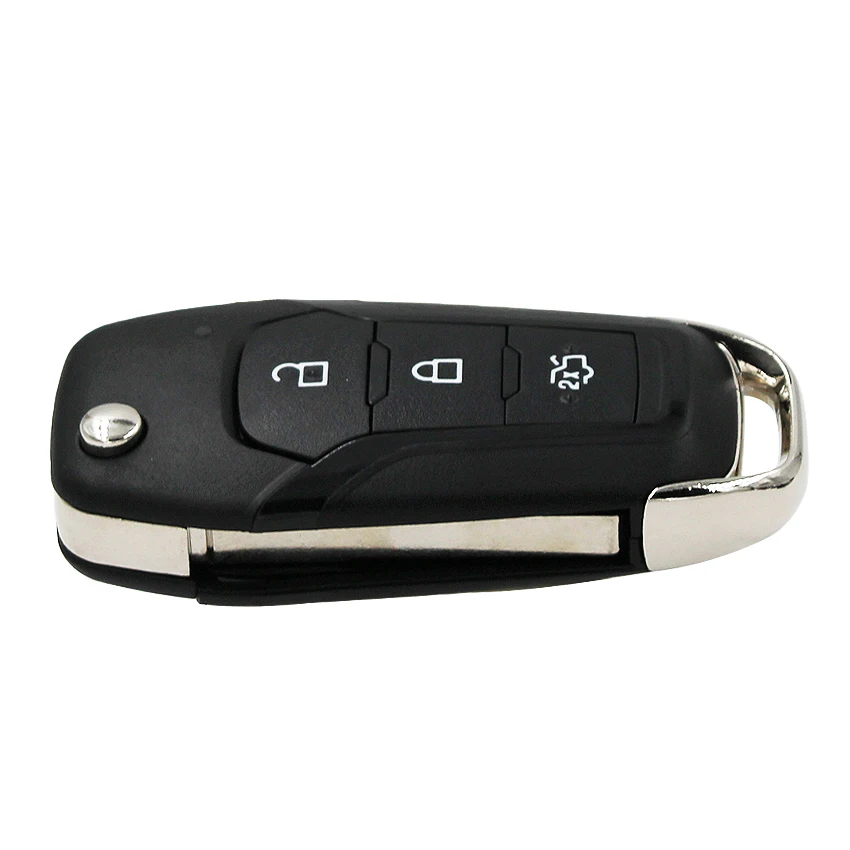 3 кнопки Складной флип дистанционный ключ автомобильный смарт ключ-брелок FSK 434 МГц ID49 чип для Ford Escort Mondeo- HU101 Uncut Blade