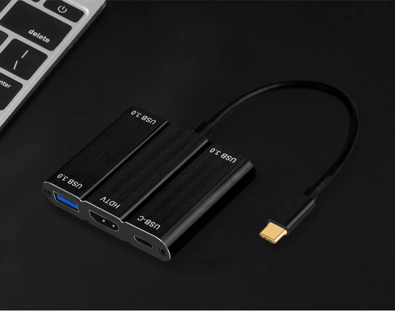 Type-C к HDMI видео конвертер USB3.0 концентратор расширения док-станции поддержка 4K* 30 Гц
