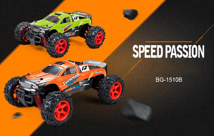 Subotech BG1510B 1: 24 2.4 ГГц полный Весы высокое Скорость 4WD Off Road Racer электрический RC Monster