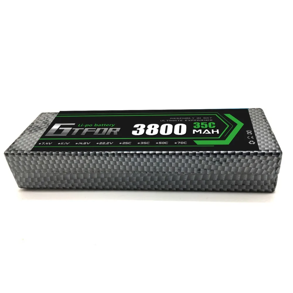 Жесткий чехол DXF 3800 мАч Lipo 35C 2S 7 4 В литиевая батарея ПВХ высокой мощности