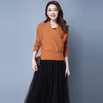 

2018 autumn fashions new version of the short sleeves of a sweater with a long sleeves and a long-sleeve autumn/winter coat