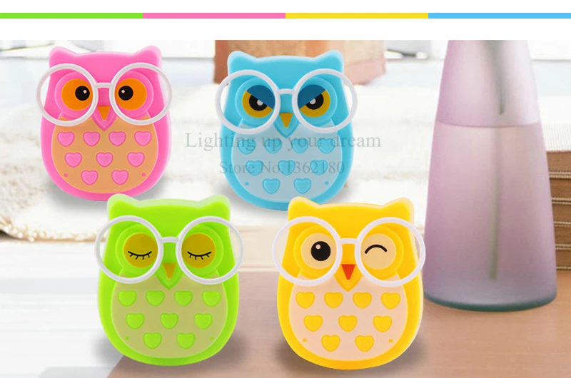 2019 Owl Led Night Light Auto Light Sensor Control LED Sensor Night Lights Child Baby Home Bedroom Pink Blue Green Yellow Light nursery night light