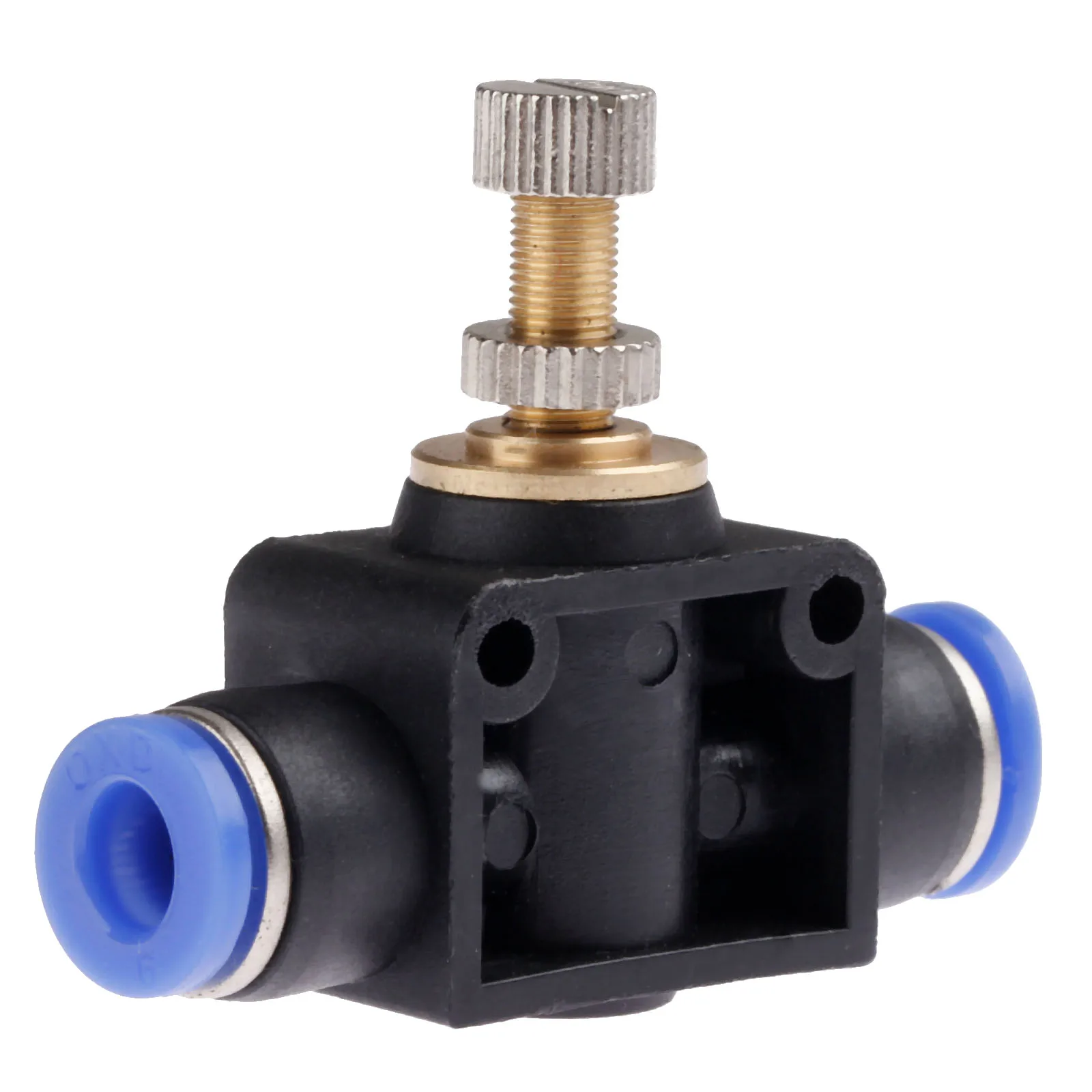 Клапан дроссельной заслонки пневматические разъемы SA 4-12 мм с контролем скорости потока воздуха клапан трубка водяной шланг пневматический нажимной фитинги - Цвет: OD 6mm