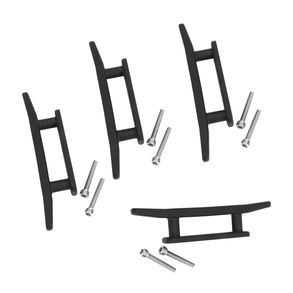 Durable 4 Pieces Nylon Marine Kayak Boat Canoe Cleat Mooring Deck Mount Hardware Jet Fishing Boat Water Sports Sailing Accessory