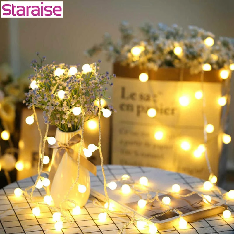 

Staraise Party LED Light String Home Bedroom Decoration Fairy Lights Outdoor Party Event LED Light Decoration Supplies