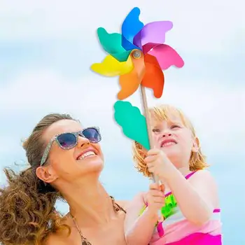 

Sunflower Windmill Wind Spinner Plastic Color Random Pinwheel Garden Decoration 3D Colorful Toy Lawn Kids Toy Family Camping