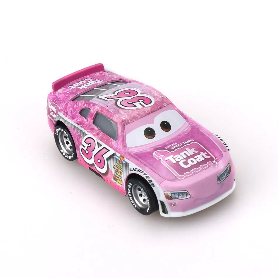 Disney Pixar Cars 3 Новинка Молния Маккуин Джексон шторм дымчатый литой металл Розовый модель автомобиля подарок на день рождения игрушка для малыша мальчика