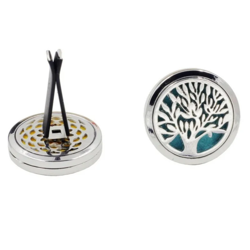 

Outlet Car Perfume Air Freshener Diffuser Stainless Vent Fragrance Life Tree Lotus Freshener Essential Oil Diffuse