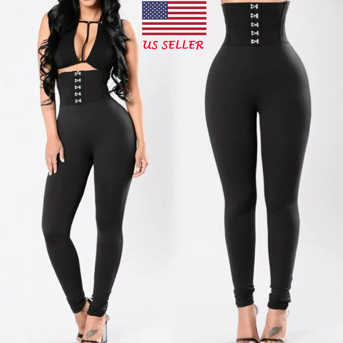 

2019 Sexy Fashion Women's Sports Gym Running Fitness Leggings Pants Causal Clothes High Waist 1 colour