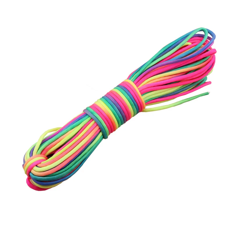 EDGEAM 50Pcs Ensemble Paracorde Porte-cl/és Kit Corde de Parachute Bricolage Trousse de Survie Paracord Pendentif Longe Bande