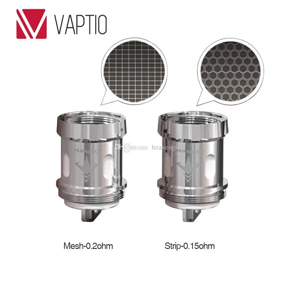 5 шт./лот Vape катушка Vaptio Paragon 0.15ohm 0.2ohm сетка/полоса катушки fit TFV12 PRINCE tank замена головки сердечников катушка