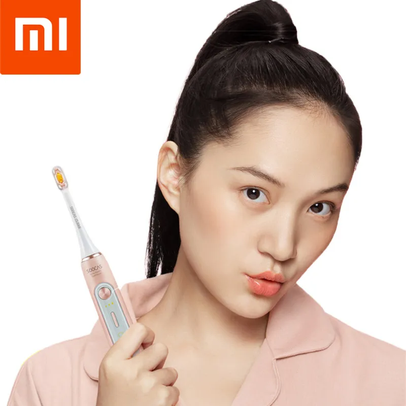 

XIAOMI Smart Whitening Electric Toothbrush Ultrasonic Vibration 12 Brushing Mode Oral Teeth Hygiene Wireless Sensor Charging
