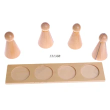 Montessori Material Wooden Score Doll Kid Educational Toy For Preschool Learning MAY17 35