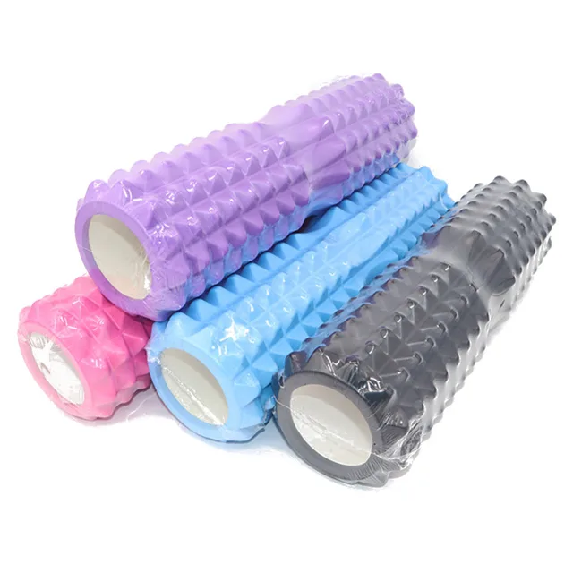 US $19.59 Yoga Foam Roller Training Colume Rollor Bricks Fitness Exercise Pilates Body Building Back Massager