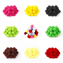 35 Pcs Plush Ball DIY Craft Kids Jigsaw Puzzle Fake Flowers Pompom Wedding Party Home Decor Garment Sewing on Cloth Accessories