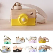 Nordic Стиль Висячие деревянные Камера Игрушки для малышей, детей, безопасные, развивающие игрушки модные домашней фотосъемки игрушка в виде ведьмы подарки