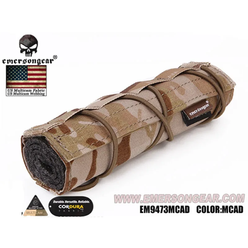 Emersongear Emerson Suppressor Охотничьи Аксессуары 18 см Mirage Heat Cover Shield Sleeve глушитель крышка глушителя Quick Release