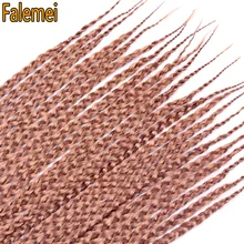 FALEMEI 75 г 22 пряди/шт коробка оплетка кроличья волосы 12 дюймов 3X синтетические крючком волокна Волосы для плетения волос для наращивания