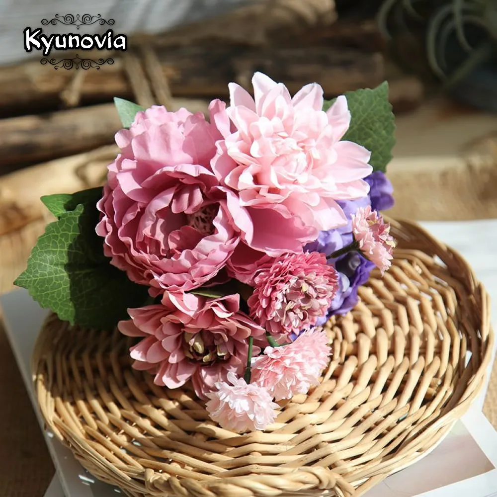 Свадебный букет невесты Kyunovia с пионами украшение для дома D145 | Свадьбы и