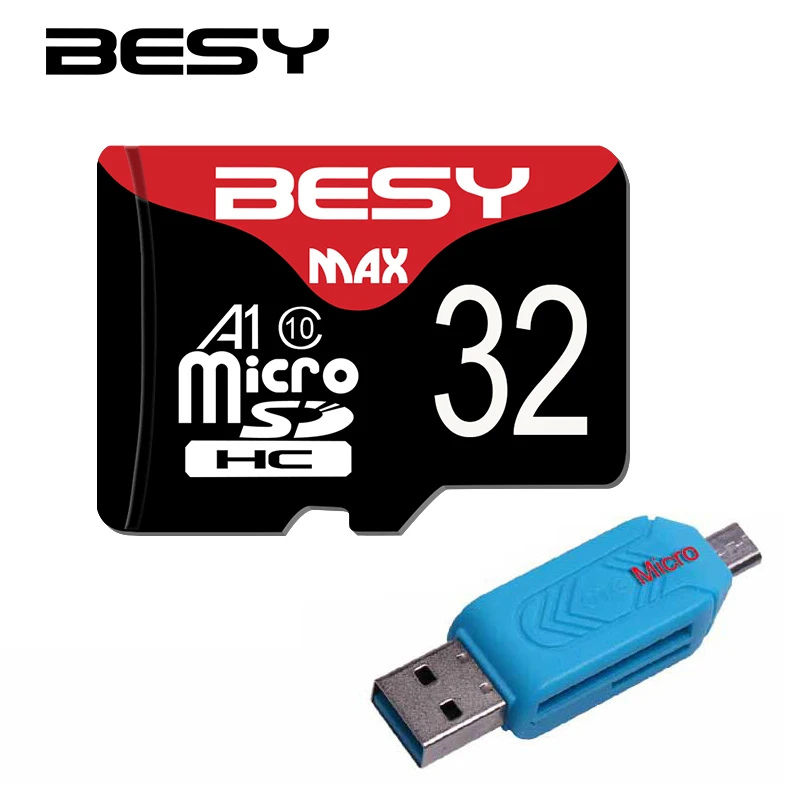 100% первоначально Micro SD карты 32 ГБ SDHC UHS-1 Tarjetas карт 64 16 8 памяти + OTG micro card reader |