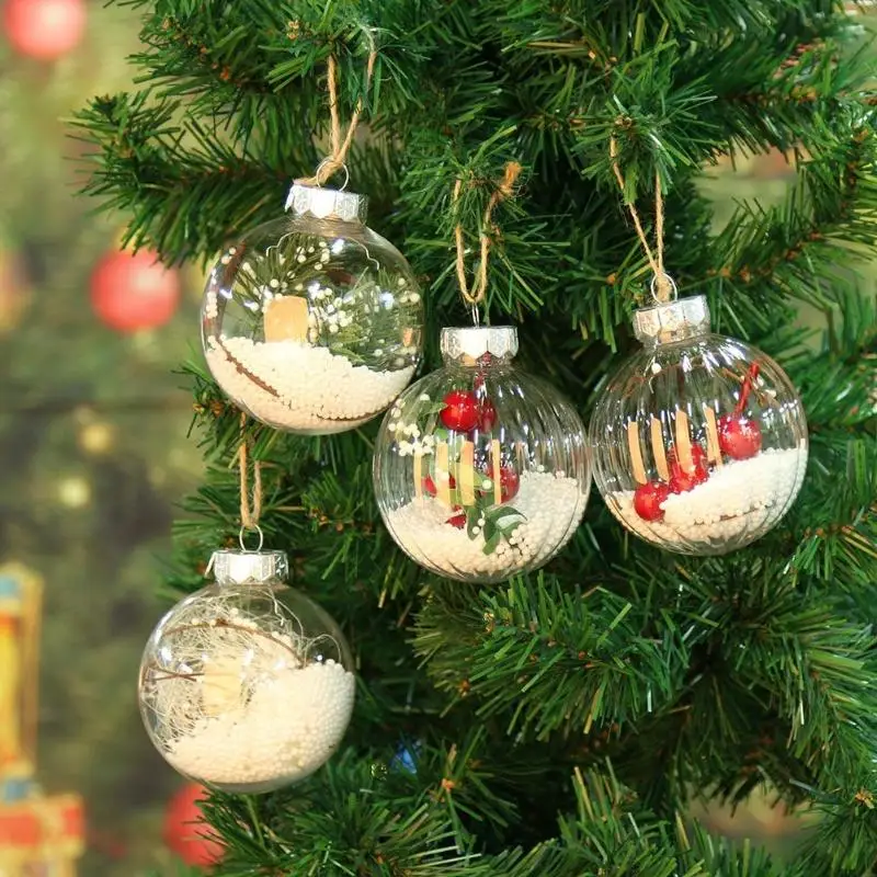 

Christmas Transparent Hanging Ball For Xmas Tree Bauble Xmas Hanging Ball Christmas Decorations For Home Christmas Tree Ornament