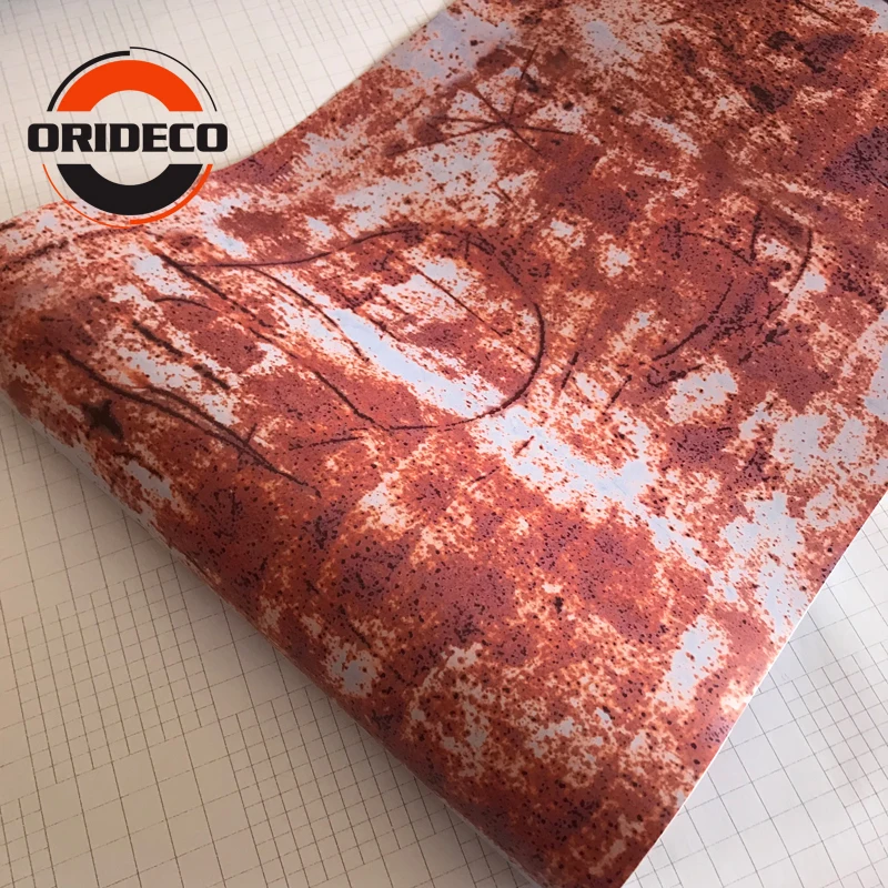 hot Sale Red Rust Camo Vinyl Wrapping 5