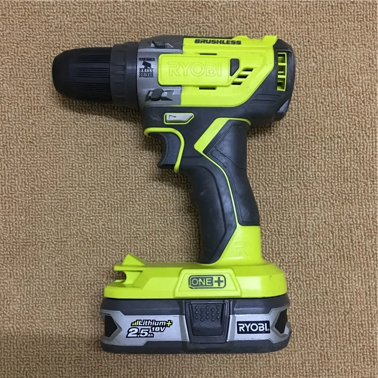 Б/у импортная бесщеточная портативная импульсная дрель RYOBI Liangming 18 в винты