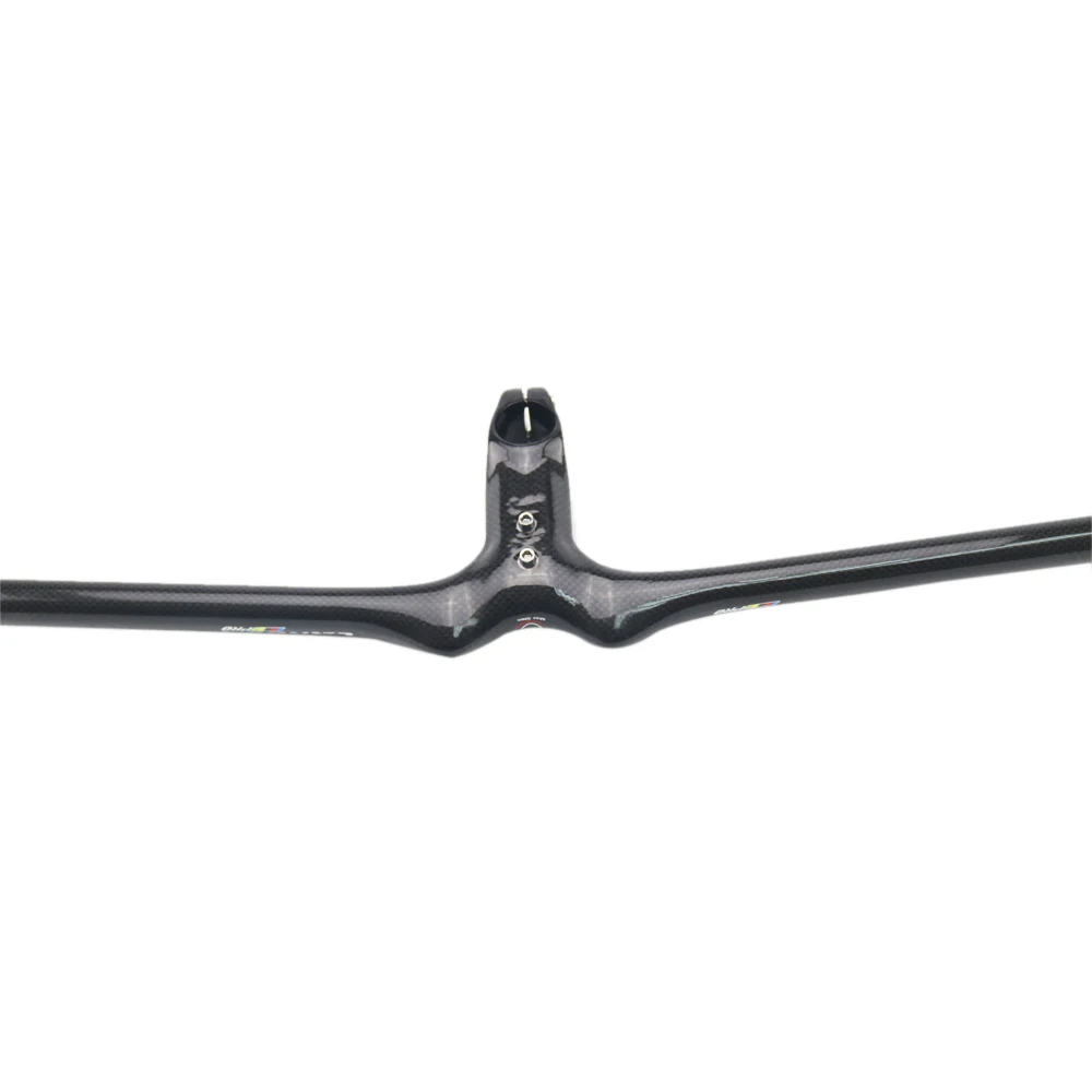 RXL SL Bicycle Handlebar Mtb 401-500mm Bike Handlebar One-Shaped 3K Glossy Full Carbon Fiber Black Bicycle Handlebars 31 (3)