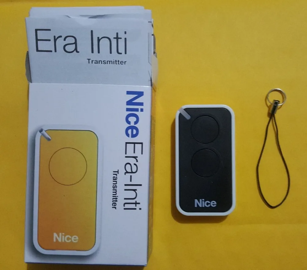 

NICE ERA INTI 2 Button Remote (Black Color) Garage Door / Gate Remote 433.92MHz Rolling Code Remote Control Garage Gate Openers