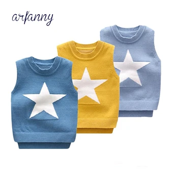 

Baby Boy Vest Spring and Autumn 0-2 years boys Soft Sweater Vests 100% cotton New born male infant baby knit Clothing