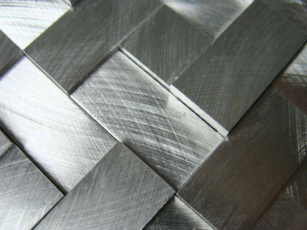 Zilver 3D aluminium metalen mozaïektegels EHM1059 voor keuken baclesksplash badkamer vloer muur mozaïek gratis verzending|tile for kitchen|kitchen wall tile3d mosaic tile AliExpress