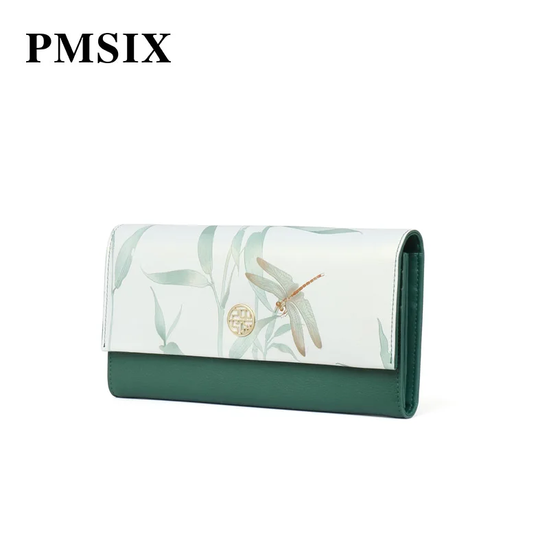Женский винтажный клатч PMSIX с цветочным принтом Модный женский кошелек на
